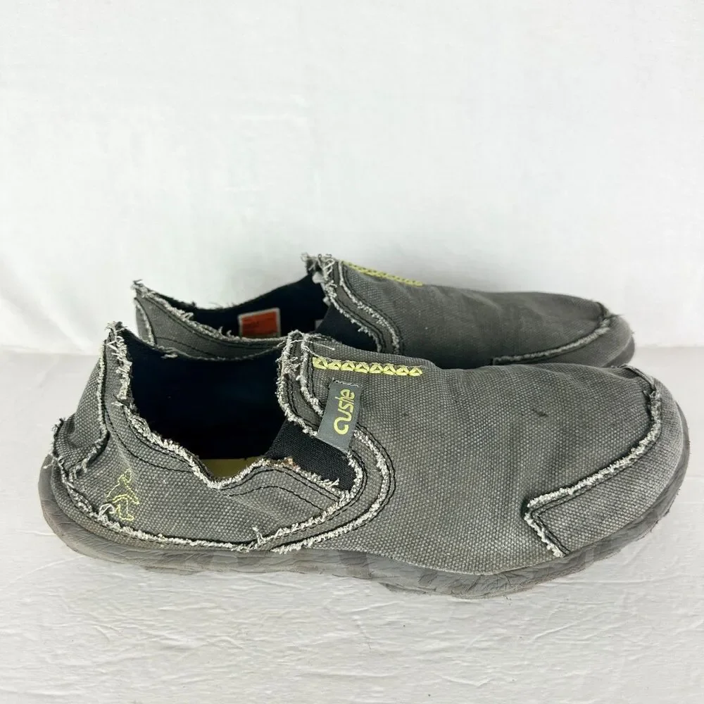 Cushe Men's Slipper Shoe Size 11 Black Canvas Slip On Lightweight